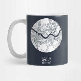 Seoul, South Korea City Map - Full Moon Mug